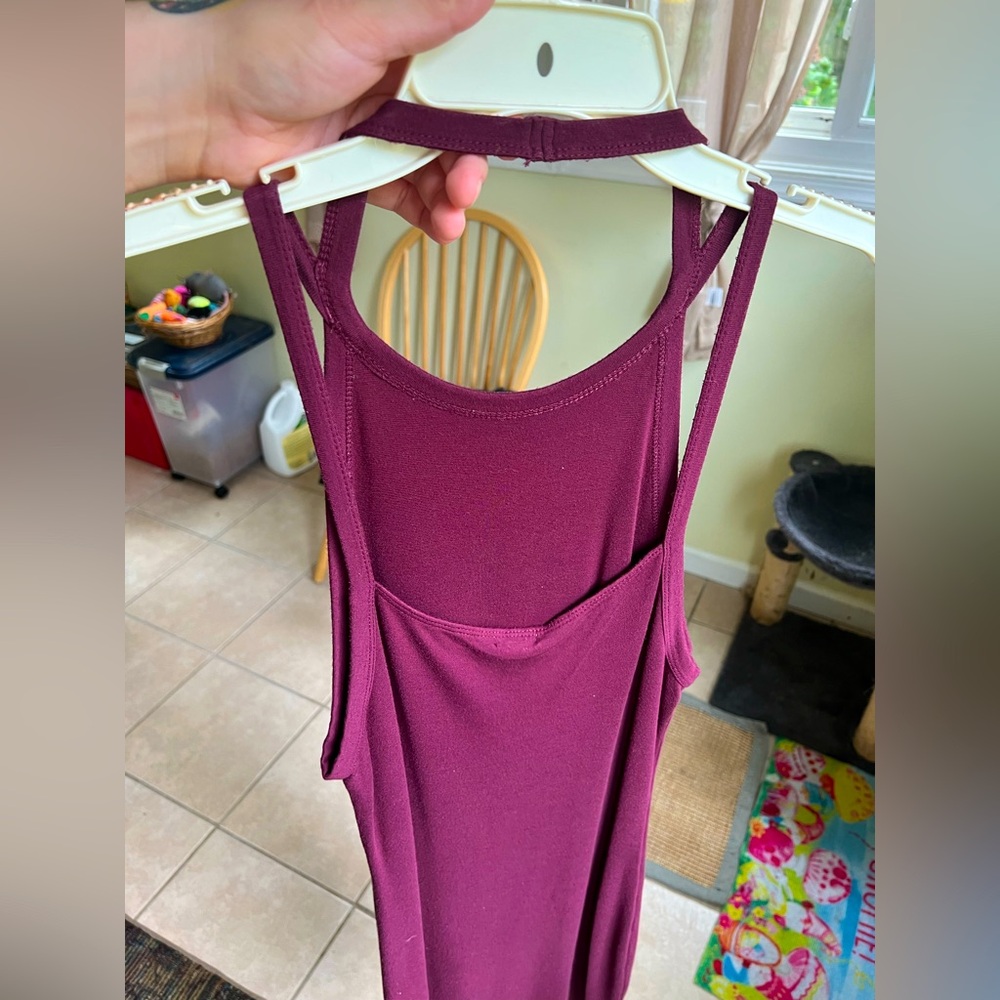 Garage Maxi Tank Top Dress, Strappy Details Size L